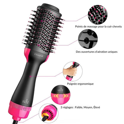 AirGlam ™ - Sèche cheveux Brosse - All-In-One Emporium