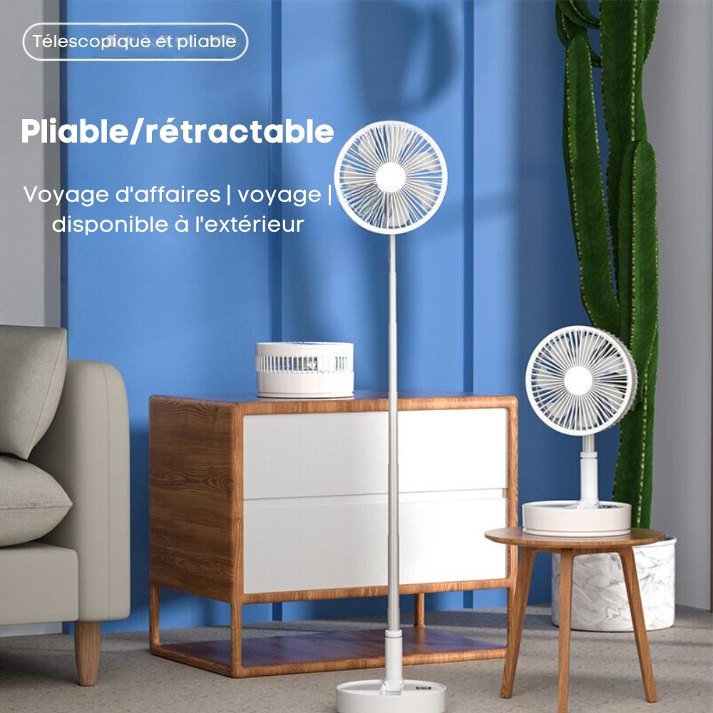 FoldAir - Ventilateur portable rétractable sans fil - All-In-One Emporium