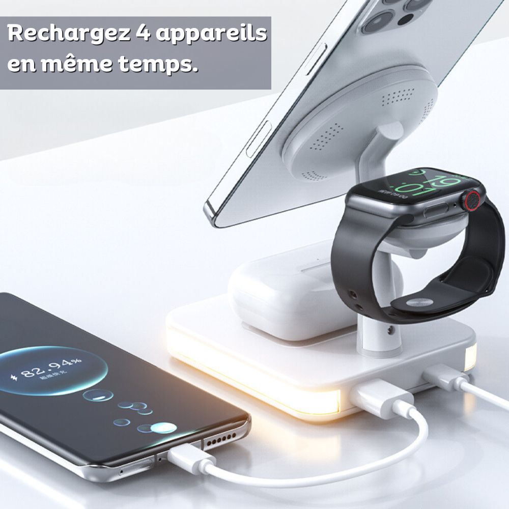 MagDock - Chargeur Sans Fil 3-en-1 - All-In-One Emporium