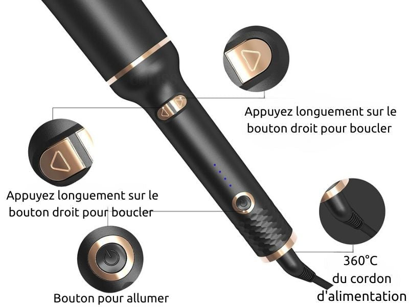 Spin-n-Curl - Fer à friser à rotation automatique - All-In-One Emporium